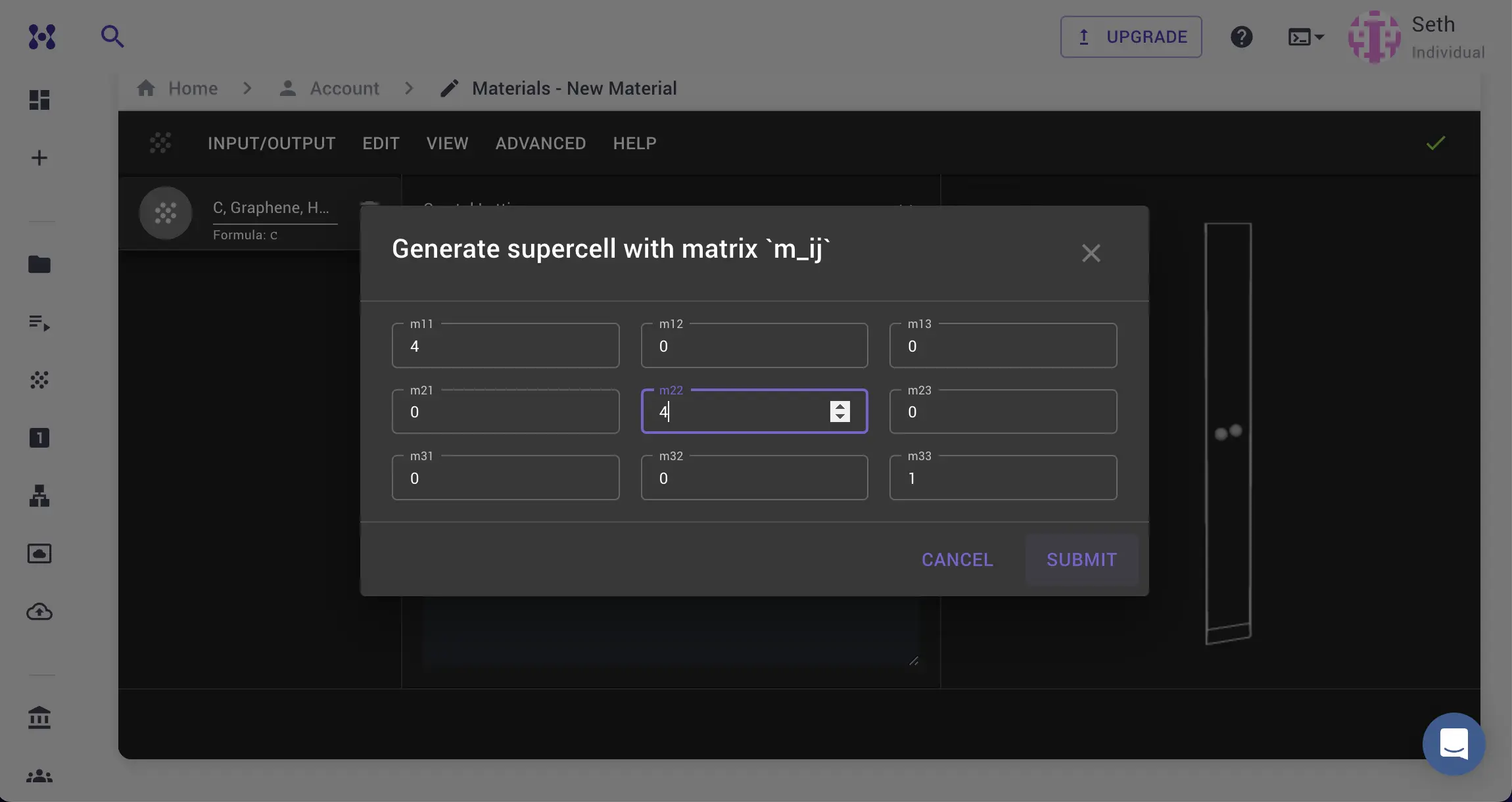 Supercell Graphene Supercell Creation for Graphene