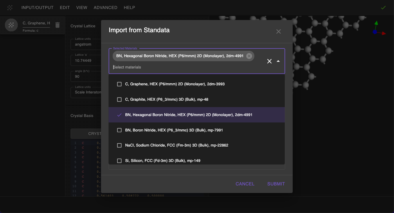 Standata BN Import Standata BN Import